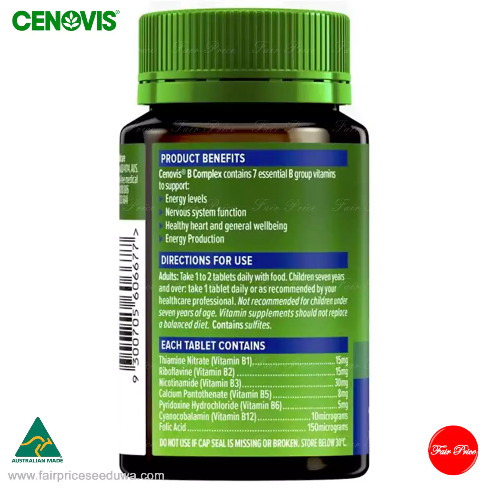 Cenovis B Complex 180 Tablets - Image 3
