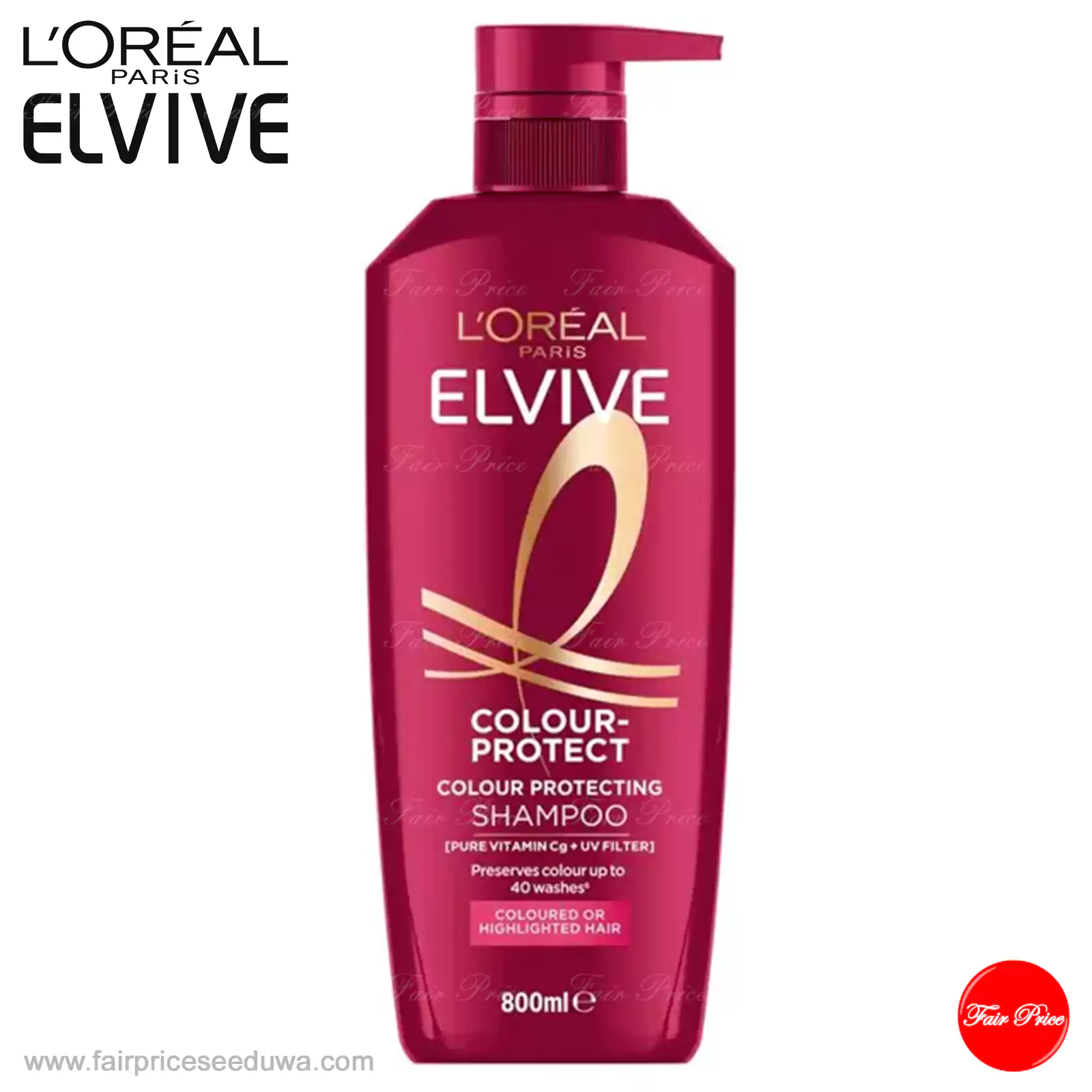 LOreal Elvive Colour Protect Shampoo and Conditioner 800ml (Set) - Image 2
