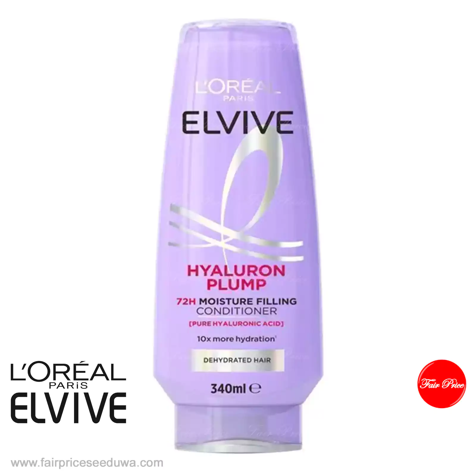 LOreal Elvive Hyaluron Plump Shampoo & Conditioner 340ml (Set) - Image 3
