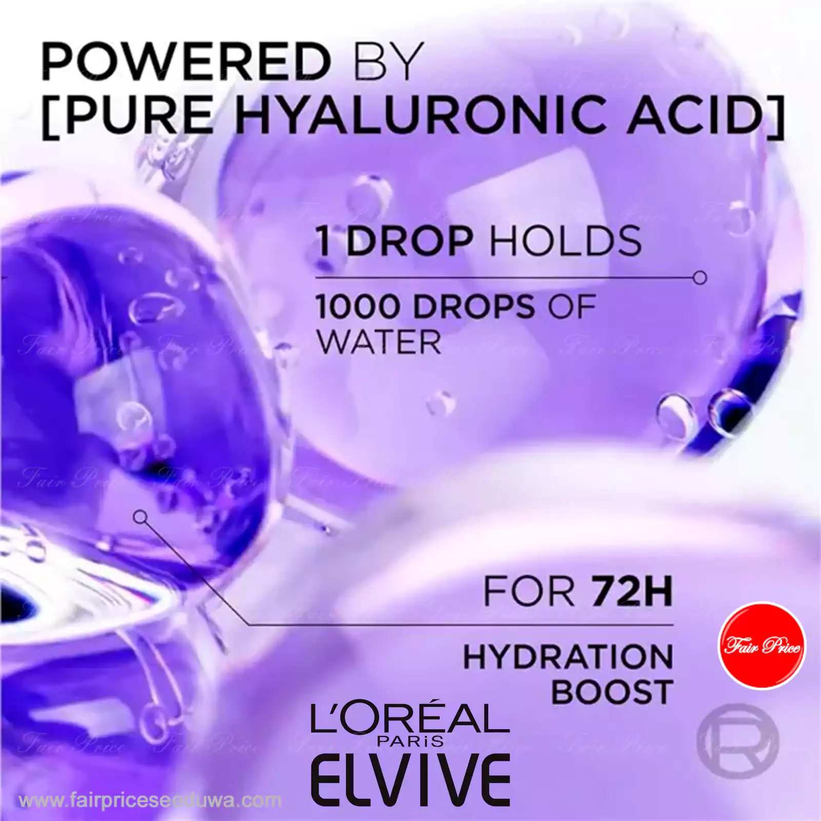 LOreal Elvive Hyaluron Plump Shampoo & Conditioner 340ml (Set) - Image 9