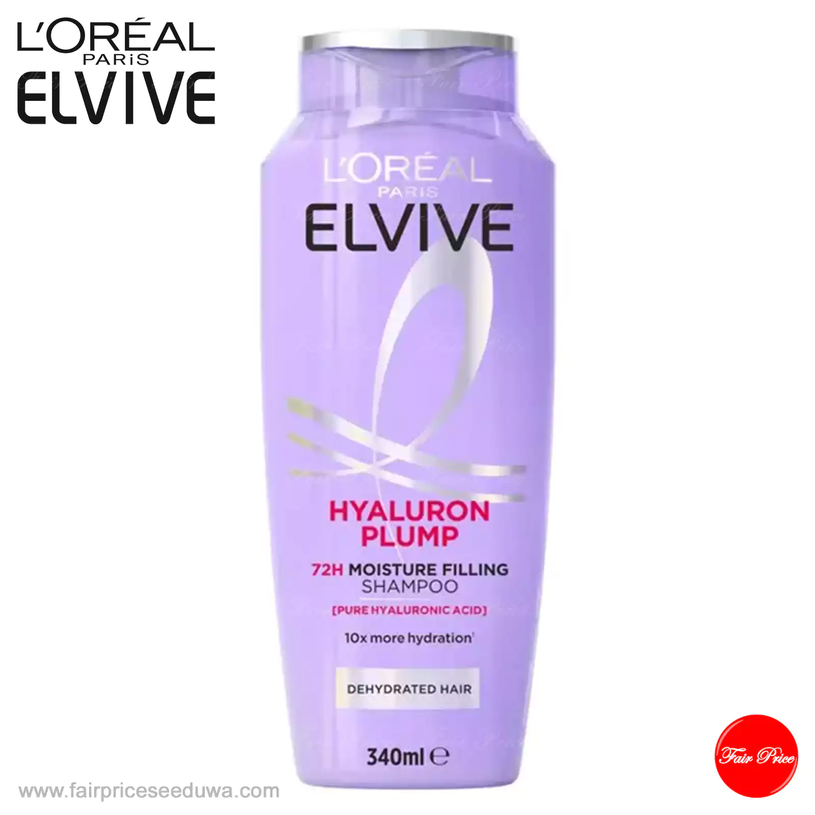 LOreal Elvive Hyaluron Plump Shampoo & Conditioner 340ml (Set) - Image 2