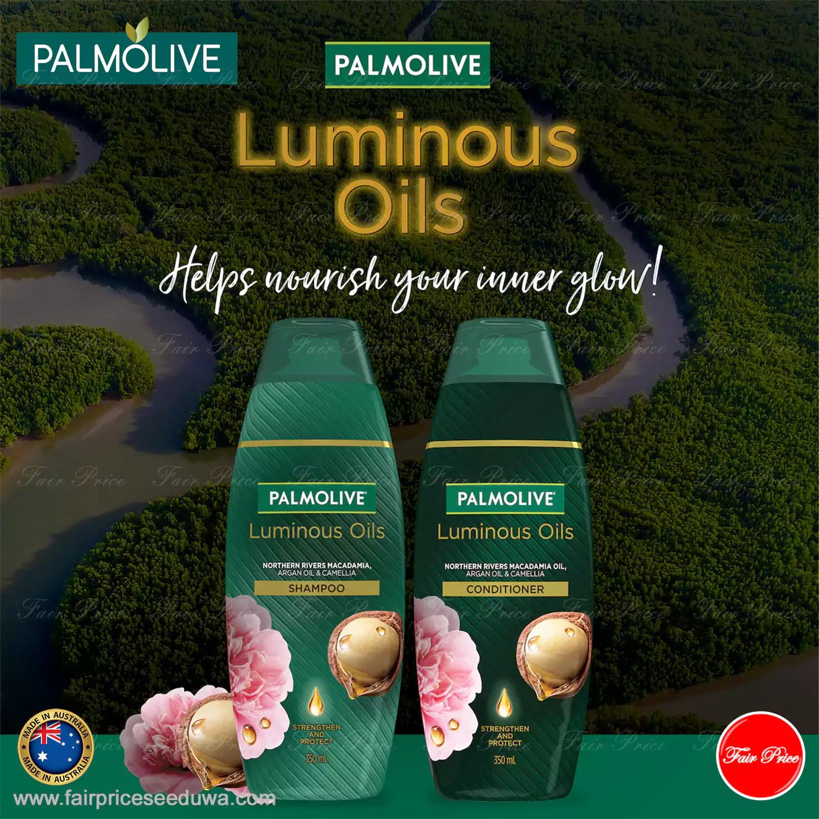 Palmolive Shampoo and Conditioner Luminous Oils Argan Oil 350ml (Set) - Image 6
