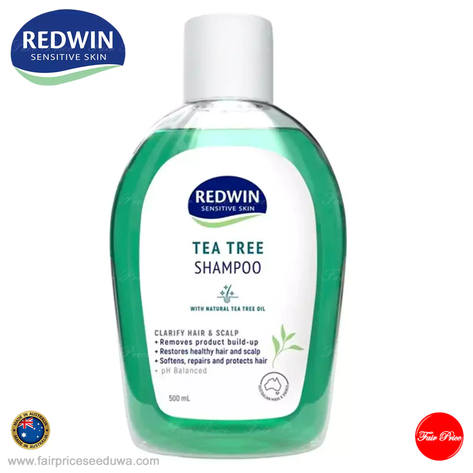 Redwin Tea Tree Shampoo 500ml - Image 2