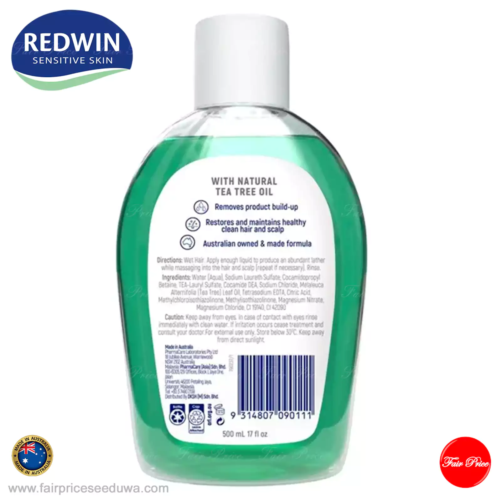 Redwin Tea Tree Shampoo 500ml - Image 3