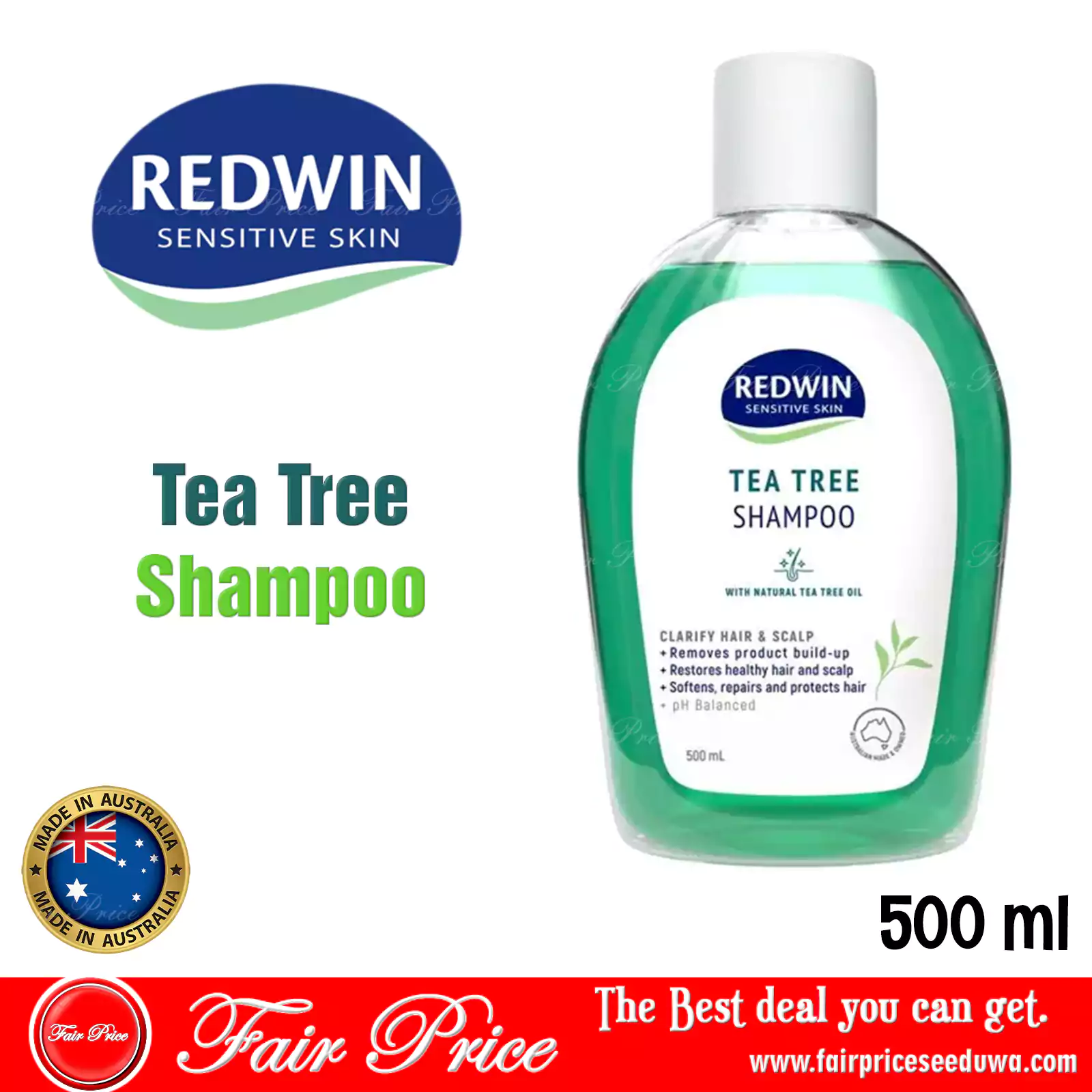 Redwin Tea Tree Shampoo 500ml