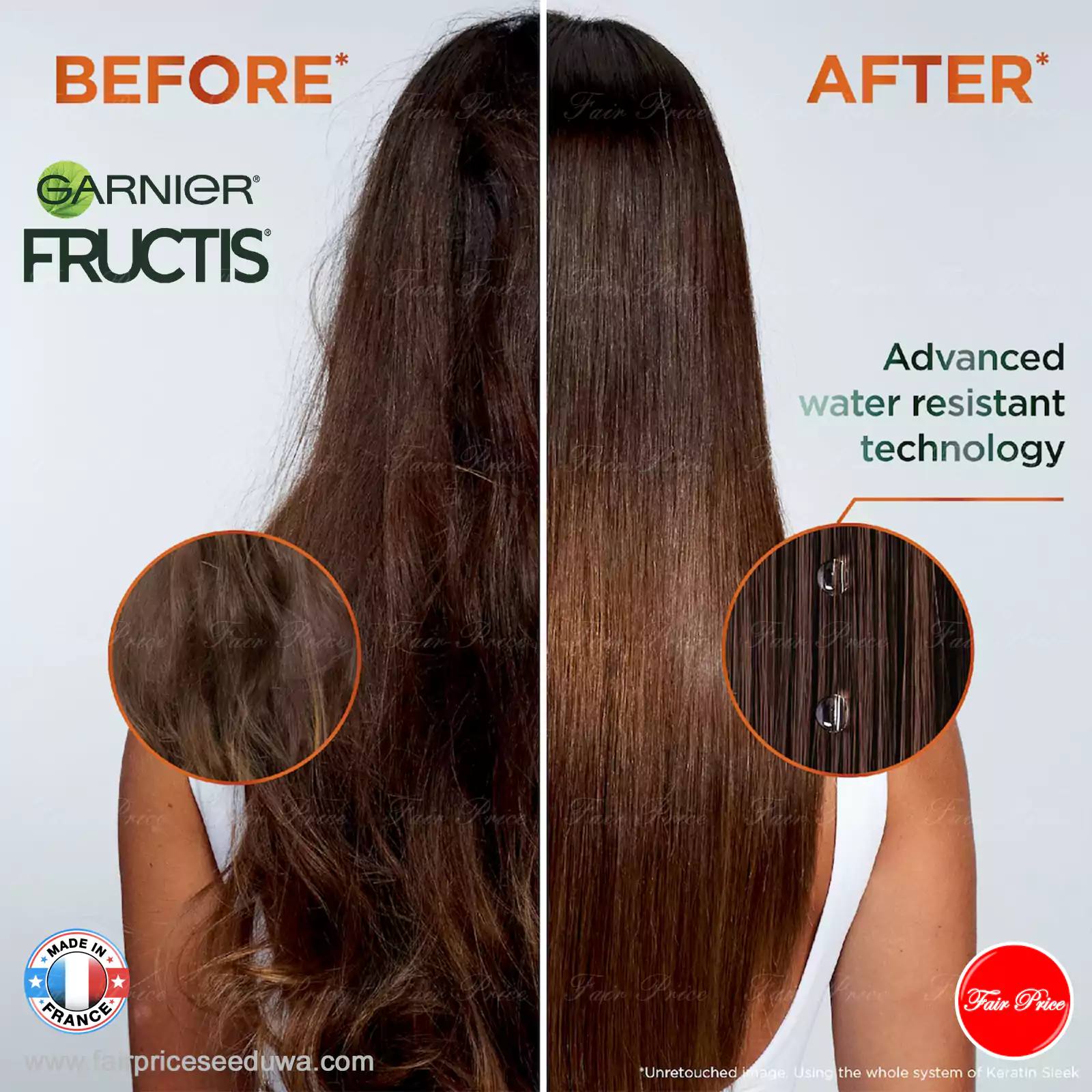 Garnier Fructis Keratin Sleek & Stay Serum 50ml - Image 6