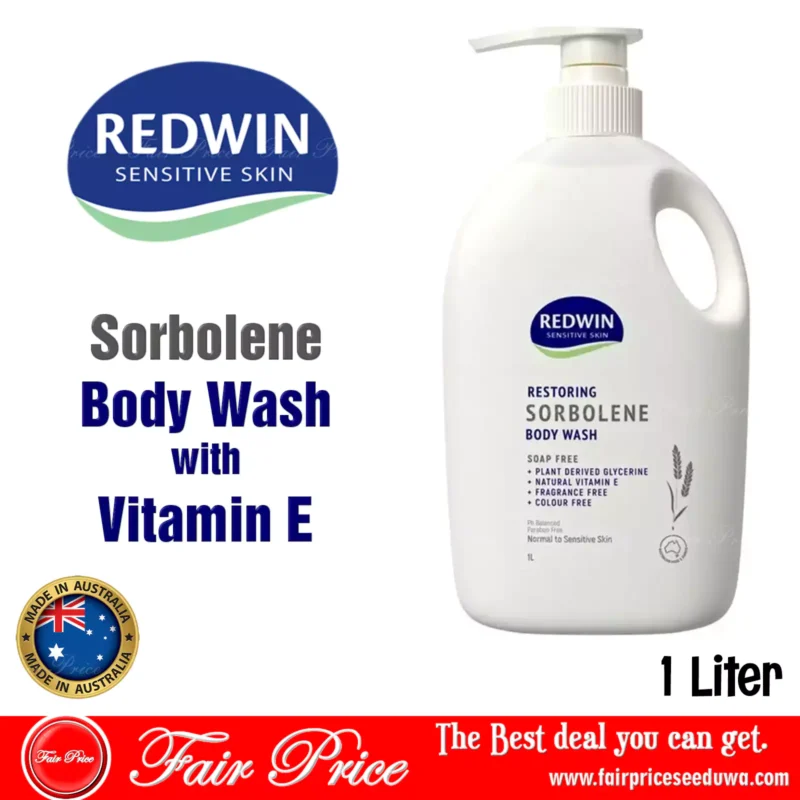 Redwin Sorbolene Body Wash with Vitamin E 1 Litre