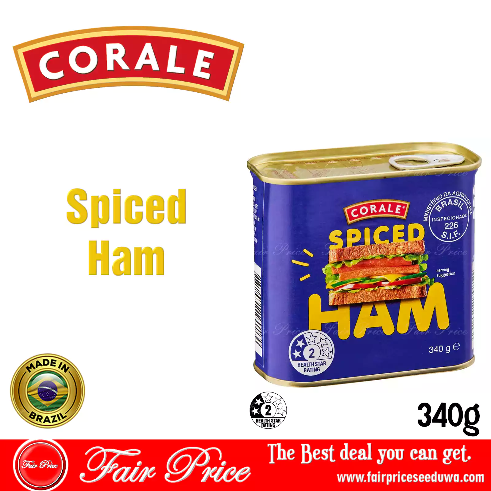 Corale Spiced Ham 340g
