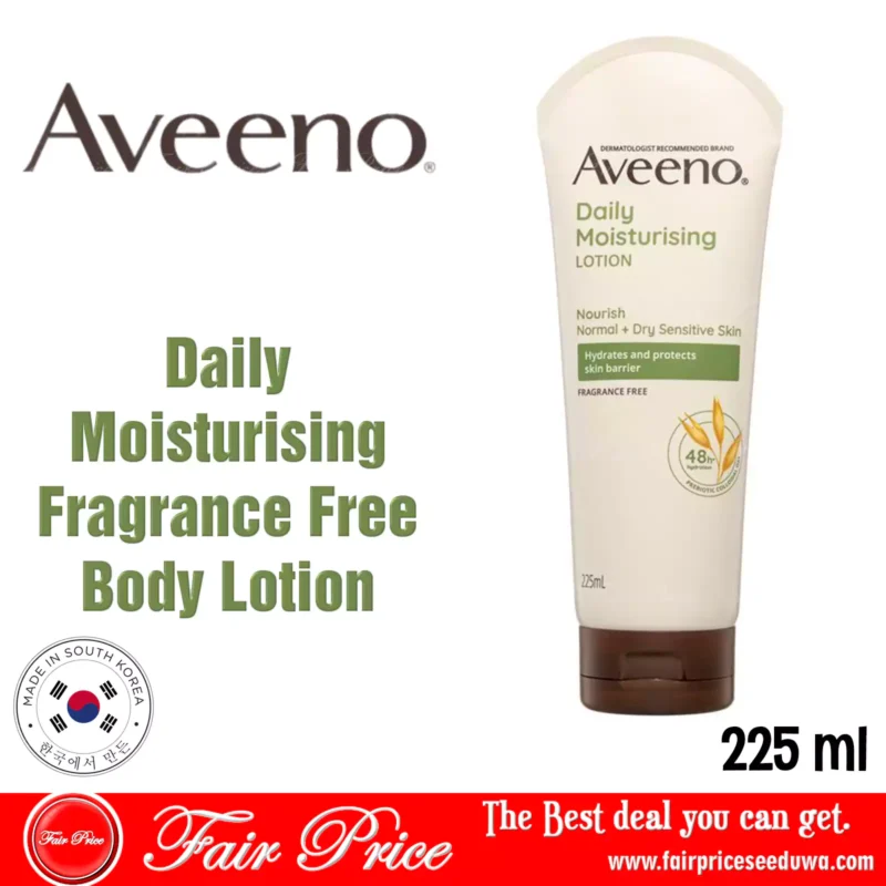 Aveeno Daily Moisturising Fragrance Free Body Lotion 225ml