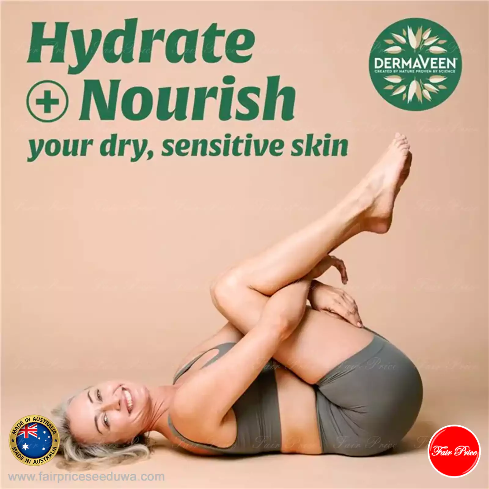 DermaVeen Extra Hydration Gentle Soap Free Wash 1.25L Exclusive Size - Image 7