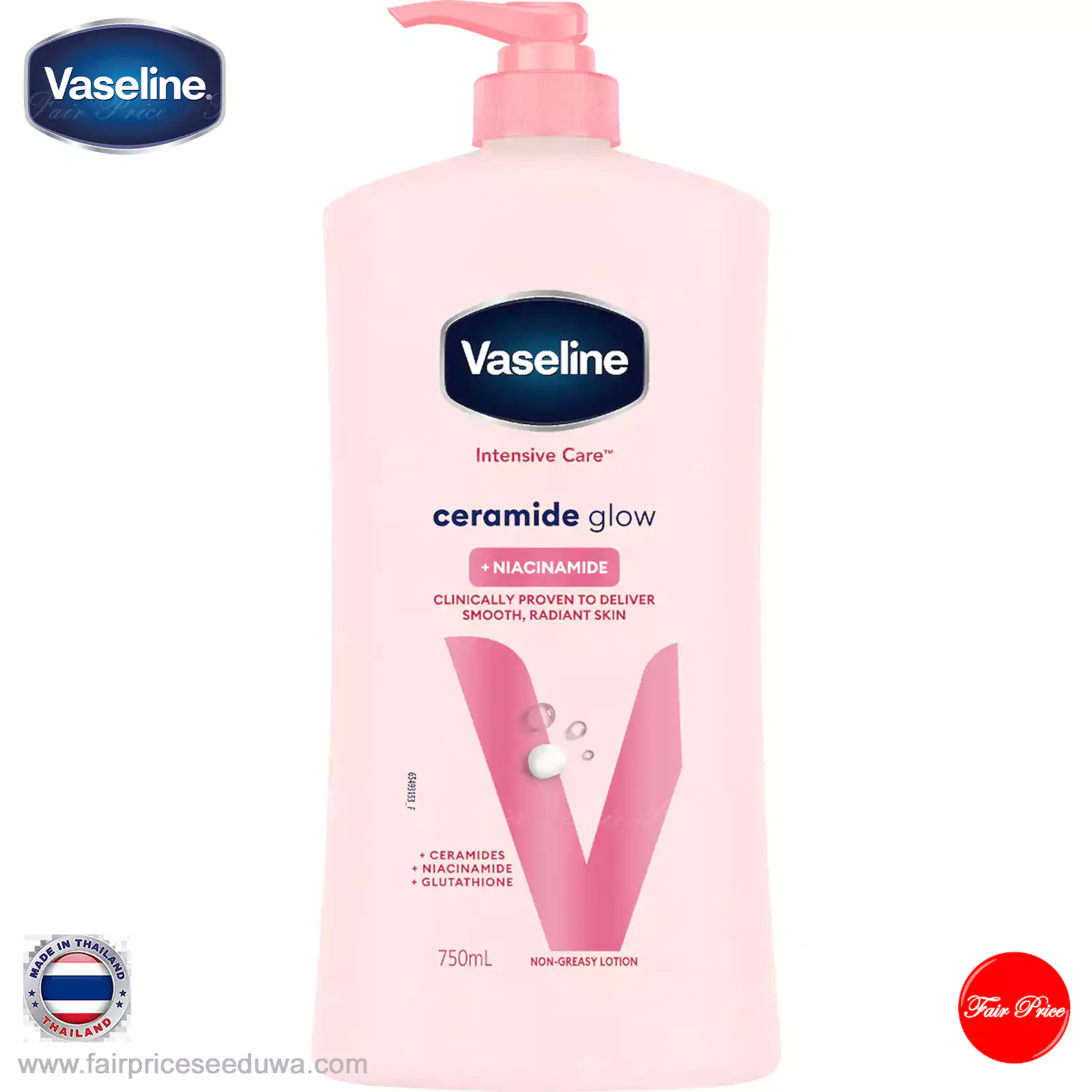 Vaseline Intensive Care Body Lotion Ceramide Glow 750ml - Image 3